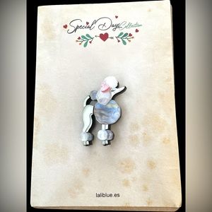 New Poodle Brooch by Laliblue